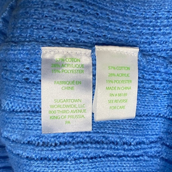 Lilly Pulitzer Greta Swiss Dot Blouson Sleeve Sweater size Small - Picture 8 of 8